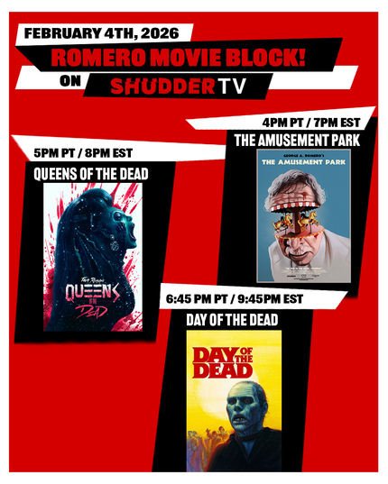 Shudder Presents A VERY SCARY UNBIRTHDAY to George A. Romero!